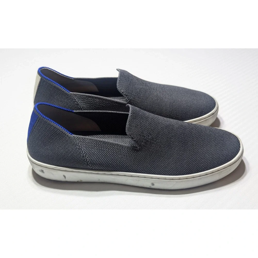 Rothy's Women The‎ Sneaker Slate Grey Signature Thread Size 9.5 Quiet Luxury